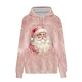 thumbnail image 4 of Wensltd Christmas Hoodies for Women Loose Fit Drawstring Printing Long Sleeve Top Winter Outfits, 4 of 5