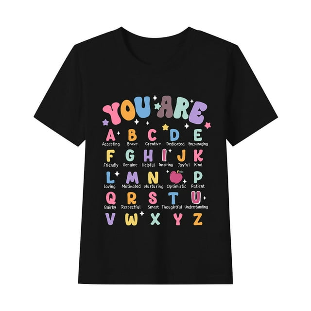 WRKEKC T-Shirts Garçons 1-12 Ans Imprimé Fryay Manches Courtes Col Rond Tenue Décontractée Enfants Tissu Doux Ajustement Confortable Tenue Quotidienne Été