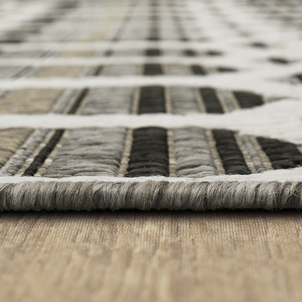 Mohawk Home Clemente Geo Outdoor Area Rug, Dark Grey, 2' 6" x 6'