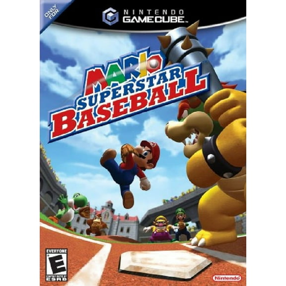 Restored Mario Superstar Baseball (Nintendo GameCube, 2005) Sports Game (Refurbished)
