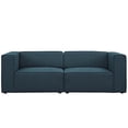 thumbnail image 4 of Modway Mingle 2 Piece Upholstered Fabric Sectional Sofa Set in Blue, 4 of 4