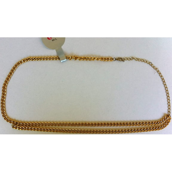Icing By Claire Golden Gold Chain Like Medium/large Girl Belt New