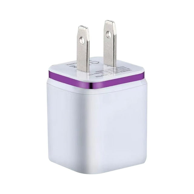 Usb Wall Charger, Double Port Usb Wall Plug Brick Charging Box Adapter Double Usb Charger Block Usb Wall Charger with Smart Charging Cell Phone Wall Chargers for Travel