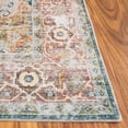 thumbnail image 6 of SAFAVIEH Arizona Shirley Oriental Machine Washable Area Rug, Green/Light Brown, 8' x 8' Square, 6 of 14
