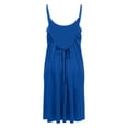 thumbnail image 7 of Backless Dresses for Women Sleeveless Spaghetti Strap Cami Mini Dresses Summer Beach Vacation Flowy Solid Color Sundress, 7 of 7