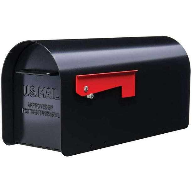 Gibraltar Mailboxes Ironside Large Capacity Galvanized Steel Black