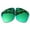 Jade MirrorCoat Polarized, variant on Vonxyz Stealth Black Polarized Lenses Replacement for Oakley Split Shot OO9416 Sunglass