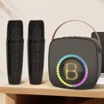 thumbnail image 1 of Portable Kids Karaoke Speaker Mini Machine for Baby Black, Clear Sound, Built In Microphone Connectivity for Karaoke Fun, 1 of 7