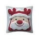 thumbnail image 2 of Fundas de Almohada Navideñas de 45 X 45 Cm | Fundas Decorativas de Algodón con Cremallera Oculta para Decoración Del Hogar | 1 Funda de Almohada, 2 of 7