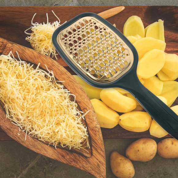 CRILSTYLEO Rallador De Pepino Portátil Con Superficie De Acero Inoxidable Y Cuerpo Plástico Verde