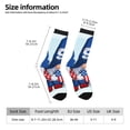 thumbnail image 2 of Gukieu Cute Gnomes in USA Print Contrast Color Mid-calf Socks, Sweat-wicking Athletic Socks, Unisex Clothing Accessories, 2 of 6