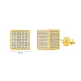 thumbnail image 2 of Airokiy Cubic Zirconia Earrings Studs Gold Plated CZ Stud Earrings Sparkling for Women Men, 2 of 5