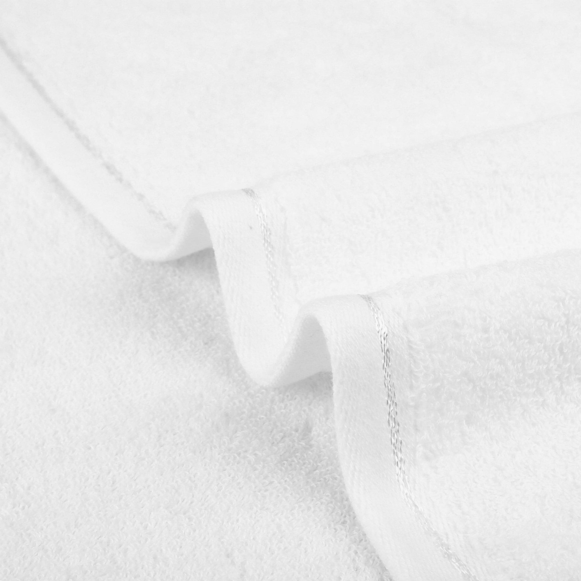 Unique Bargains Cotton Hand Towels Soft Absorbent Towel Set White 4-Piece