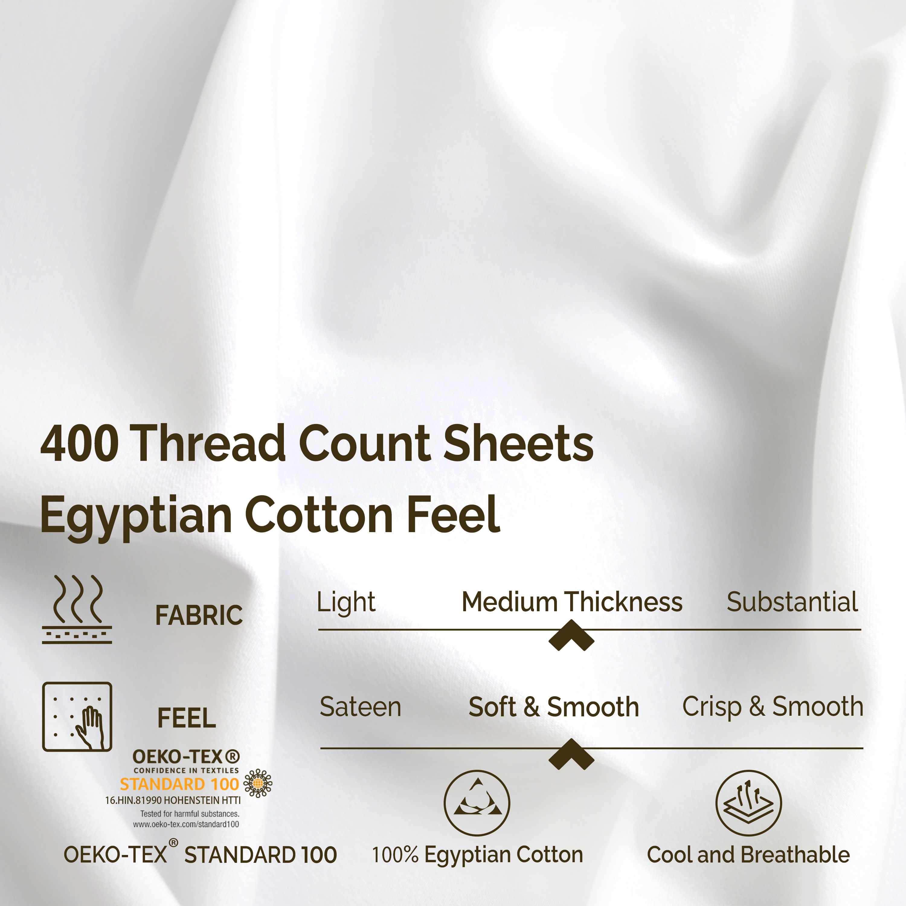 Ultra Soft Deep Pocket 400-Thread Count Egyptian Cotton Stripe Sheet Set - image 5 of 6