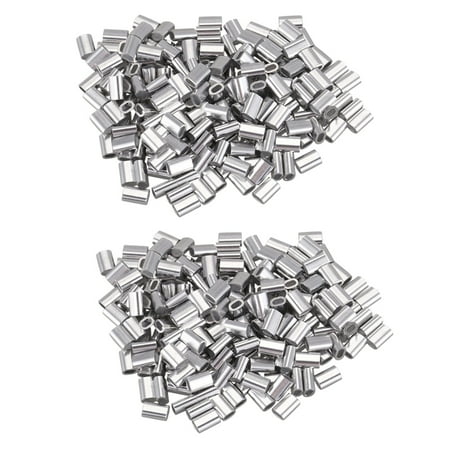 

M1.5 Wire Rope Aluminum Ferrule Crimp Wire Rope Chuck Aluminum Jacket 400 Pieces
