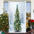 thumbnail image 6 of Christmas Door Cover Hanging Cloth Tapestry 90×200cm White Polyester Holiday Decoration with Adhesive Strips for Wall Party Background, 6 of 6