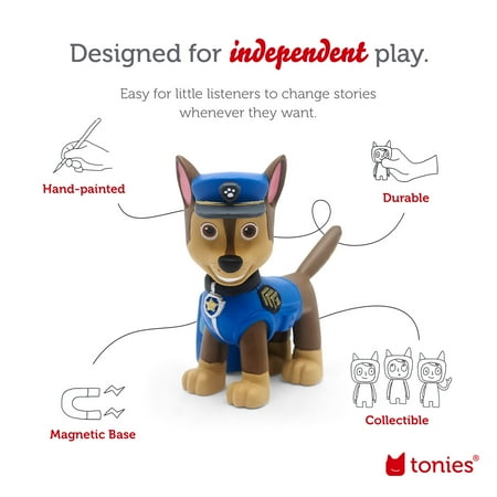 Tonies PAW Patrol: Chase, Audio Play Figurine for Portable Speaker, Small, Multicolor, Plastic