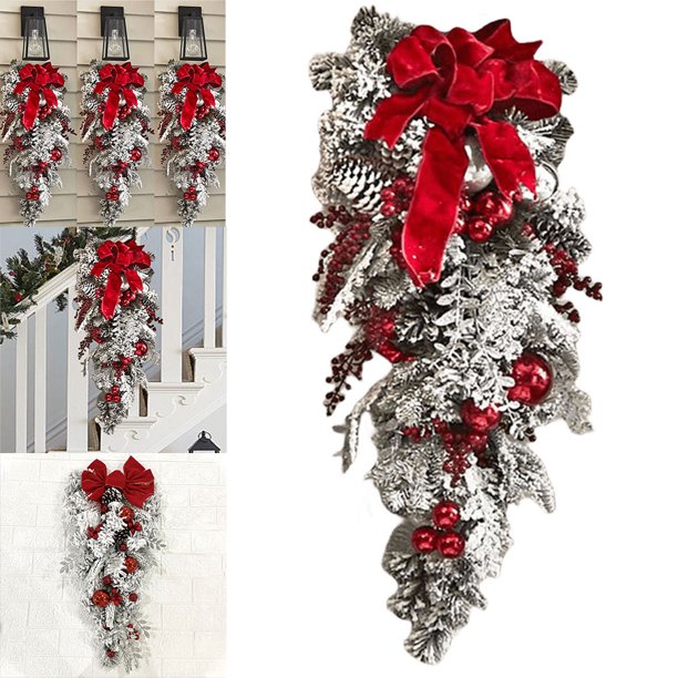 Guirnalda Navideña Bsvklp para Puerta Navidad Invertido Principal