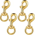 thumbnail image 1 of Flag Clips for Rope Solid Brass Flagpole Snap Swivel Clasp Lobster Flag Hooks Halyard Rope Accessory Ended Spring Key Ring, 1 of 7