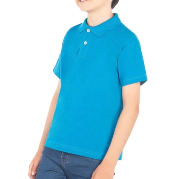 Playera Polo para Niño 100% Algodón Marca Optima – Turquesa