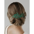 thumbnail image 3 of Crystal Bride Wedding Hair Pins Rhinestone Hair Comb Wedding Hair Accessories Bride Hair Jewelry Hair pieces for Women Bride Girls(Pack of 2), 3 of 4