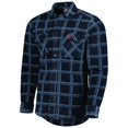 thumbnail image 2 of Men's Antigua Navy Chicago Bears Industry Flannel Button-Up Shirt Jacket, 2 of 4