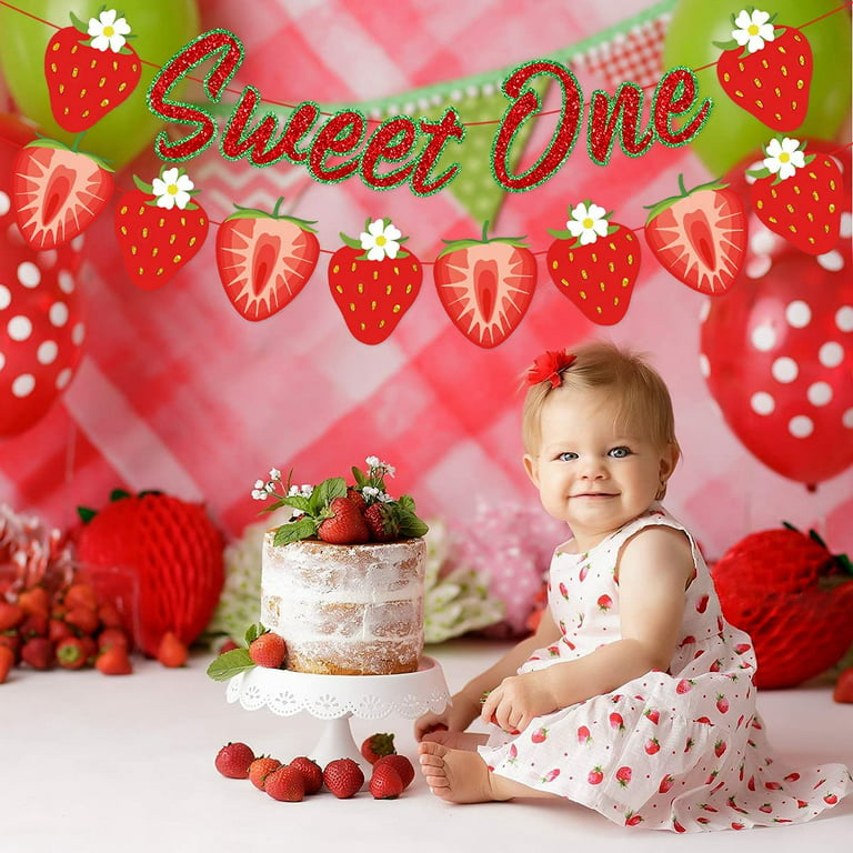 Strawberry Gift Wrap - Stesha Party - 1st birthday girl, birthday girl,  food gw