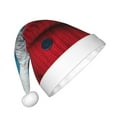 thumbnail image 2 of Fuzoiu Stylish Polar Bear Sunglasses Print Santa Hat Christmas Hat for kids,Santa Hats with Pompom, Unisex Xmas Holiday Hat for Christmas New Year Festive Party Supplies, 2 of 6