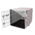 thumbnail image 3 of East Dog Crate Cover, Dim Sum and Bamboo Motifs Traditional Chinese Food Lantern and Plants, Easy to Use Pet Kennel Cover for Dogs, 35" x 23" x 27", Pale Salmon and Multicolor, by Ambesonne, 3 of 6