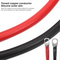 thumbnail image 1 of 2pcs 19.7in Battery Cable Tinned Copper Conductor High Temperature Resistant Wire for Auto Car, 1 of 2