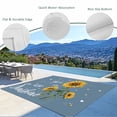 thumbnail image 3 of Haze Blue Sunshine Sunflower Outdoor Rug for Patio/Deck/Porch, Non-Slip Large Area Rug 5 x 7 Ft, Pastoral Bees Farmhouse Floral Indoor Outdoor Rugs Washable Area Rugs, Camping Rug Carpet Runner, 3 of 8
