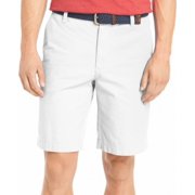 IZOD NEW Salt Water Bright White Mens Size 36 Two Pocket Khaki Shorts