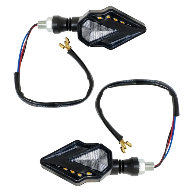 DIRECCIONAL DELANTERA/TRASERA DIAMANTE SECUENCIAL CON LUZ CUARTO ROJO LED SET 12V