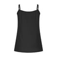 thumbnail image 5 of Aboser Womens Summer Camisole Tops Plus Size Sleeveless Shirts Elegant Spaghetti Strap Cami Tank Top Casual V Neck Blouses Loose Fits Undershirts Black XXL, 5 of 7