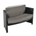 thumbnail image 3 of Harper & Bright Designs Spa Surround Spa Frame Patio Rattan Sofa Set with Storage Spaces, Mini Sofa and Comfortable Cushion for Free Combination, Grey, 3 of 20
