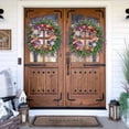 thumbnail image 2 of Door Wreaths, 50 cm Spring Summer All-Year Wreath, Artificial Flowers, Large Green Leaf Wreaths, Door Wreath for Front Door, Outdoor, Window, Wall, Garden, Wedding, Festival, Party, Home Decoration, 2 of 7