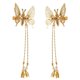 thumbnail image 1 of Horquilla de mariposa con borla, 2 piezas, pinza de pelo de moda para mujer (dorado) Likrtyny Para estrenar, 1 of 9
