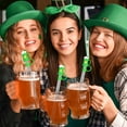 thumbnail image 4 of Linnome St. Patrick's Day Straw Toppers Dustproof for Festival Party Drinks Festive Beverage Accessory, 4 of 5
