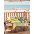 thumbnail image 2 of Outdoor Tablecloths with Umbrella Hole & Zipper, Blue Dragonfly 54x80 Inch Tablecloth Rectangle, Yellow Vintage Art Waterproof Table Cloth, Patio/Pool/Picnic Table Covers, 2 of 8