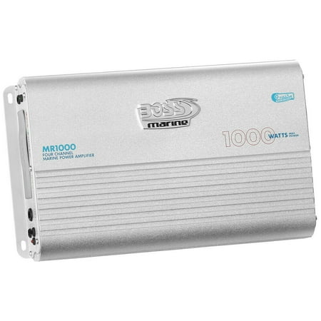 Boss Audio Mr1000 Marine Power Amplifier 4-Channel Mosfet Bridgeable