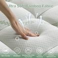 thumbnail image 2 of JPHOME Bamboo Queen Size Quilted Pillowtop Mattress Topper Pad Cover with Deep Pocket Fitted Up to 8"-21", Soft & Comfort, 2 of 7