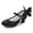 X-302Black, variant on YMNXA Big Kids Children Girls Sandals With Adjustable Strap Soft Sole Non Closed Toe Sequins Fashion Formal Shoes For Dress Up Performances,Black,4-4.5 Years