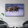 thumbnail image 2 of Christmas Rush - Framed Gallery Wrapped Holiday Canvas - 17 x 25 - Silver Frame, 2 of 9