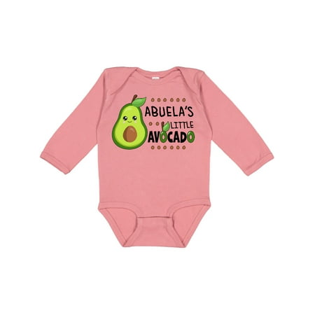 

Inktastic Abuela s Little Avocado with Cute Baby Avocado Gift Baby Boy or Baby Girl Long Sleeve Bodysuit