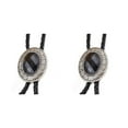 thumbnail image 4 of Minnieouse Bolo Tie para hombres Corbatas occidentales Collar con colgante de aleación Corbatas Decoraciones Adornos de cumpleaños Regalo de vacaciones gemas facetadas 2piezas Minnieouse CBP189546, 4 of 5