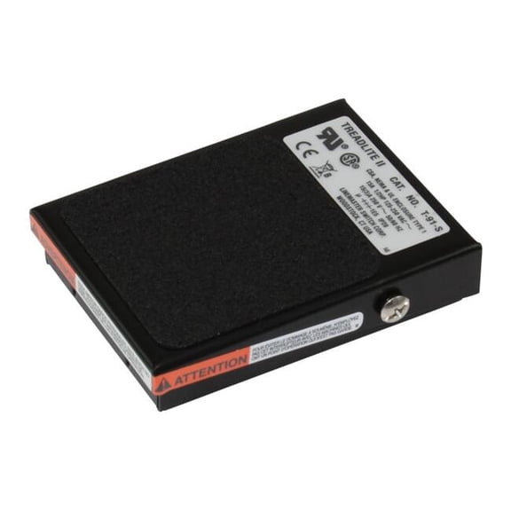 Low Profile Foot Switch, SPDT, Momentary, 125/250V AC, NEMA 1, 15A, Steel, Black