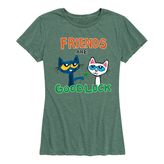Pete The Cat - Friend Are Good Luck - Women's Short Sleeve Graphic T-Shirt