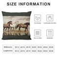 thumbnail image 5 of Orinice Horses Sand Water Graphic Decorative Throw Pillow Cover for Home Couch Living Room Bed Sofa - Printed on Both Sides - 1PC 20x20in, 5 of 5