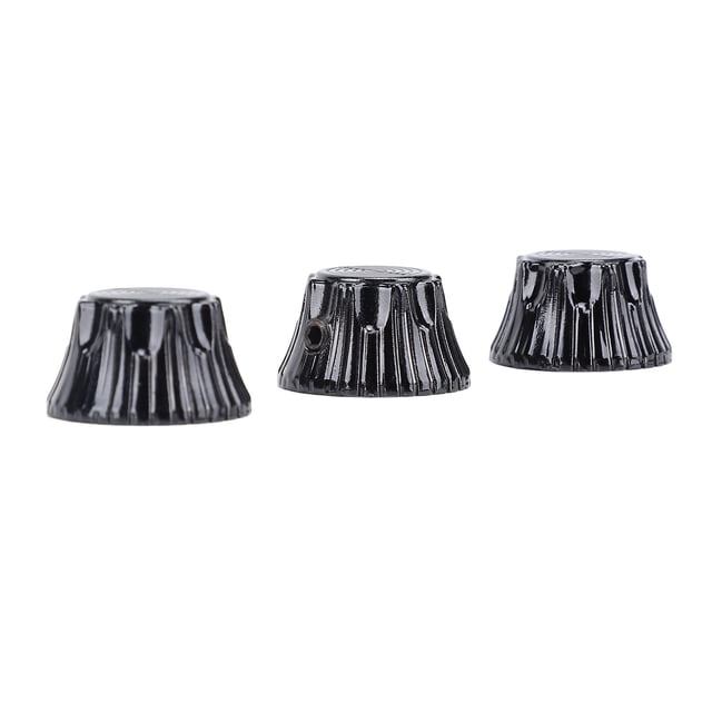3Pcs Electric Guitar Knobs Metal Potentiometer Knobs with Wrench Dome Top Hat Bell Volume Tone Control Knobs