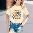 thumbnail image 2 of TZEWGL T-Shirts pour Enfants Imprimé Mignon Col Rond Manches Courtes Vêtements pour Tout-Petits Taille 12-13T, 2 of 4